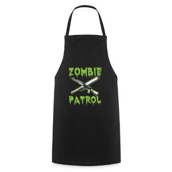 Zombie Patrolie - Cooking Apron - black - Front - AI Model Male 185 dark (185cm)