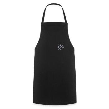 Rave rave poche de poche de la poitrine Techno - Tablier de cuisine - noir - Devant - AI Model Male 185 dark (185cm)