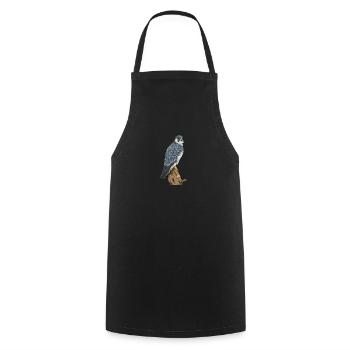 Peregrine Falcon I Bird of Prey Falcon Pickling Motif for - Cooking Apron - black - Front - AI Model Male 185 dark (185cm)
