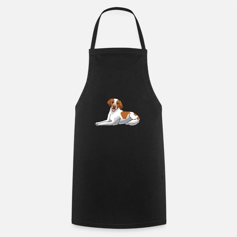 Epagneul Breton - Tablier de cuisine - noir