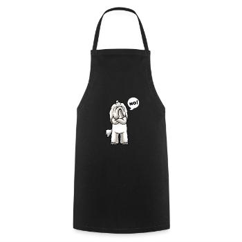 Sturer Coton de Tuléar Chiens - Tablier de cuisine - noir - Devant - AI Model Male 185 dark (185cm)