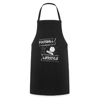 Football / Football / Futbol / Football - Tablier de cuisine - noir - Devant - AI Model Male 185 dark (185cm)