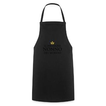 Il Migliore Nonno de Mondo - Tablier de cuisine - noir - Devant - AI Model Male 185 dark (185cm)