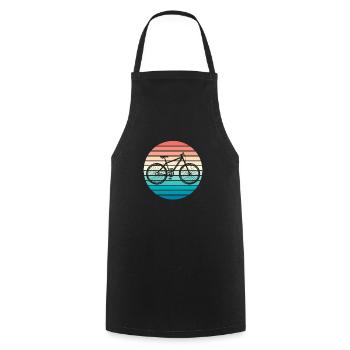 Cycling Mountain Biking Mountain Biking - Cooking Apron - black - Front - AI Model Male 185 dark (185cm)