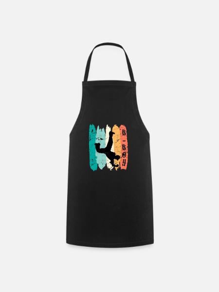 B-Boy Breakdancer Street Art Urban Danse Hip Hop - Tablier de cuisine - noir