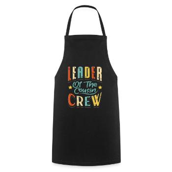 Leader Cousin Crew Cousin - Cooking Apron - black - Front - AI Model Male 185 dark (185cm)