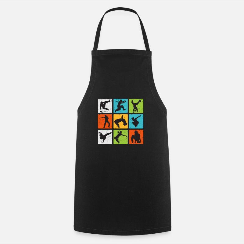 Breakdancer Urban Dance Vintage Breakdance - Cooking Apron - black