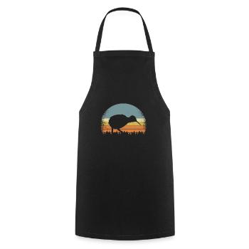 Kiwi bird kiwi bird New Zealand - Cooking Apron - black - Front - AI Model Male 185 dark (185cm)