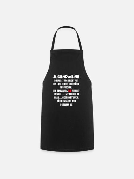 Jugendweihe 2021 | Lustiges Jugendweihe Geschenk - Kochschürze - Schwarz