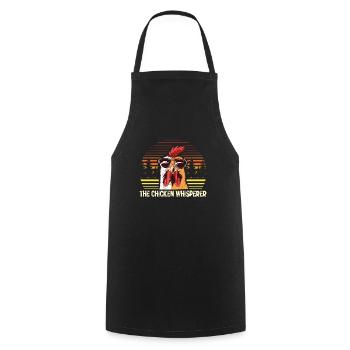 The Chicken Whisperer Funny Chicken Farmer - Tablier de cuisine - noir - Devant - AI Model Male 185 dark (185cm)
