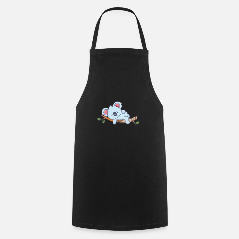 Koala dormant koala - Tablier de cuisine - noir