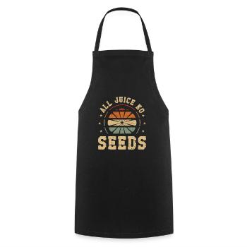Vasectomy funny All juice no seeds - Cooking Apron - black - Front - AI Model Male 185 dark (185cm)
