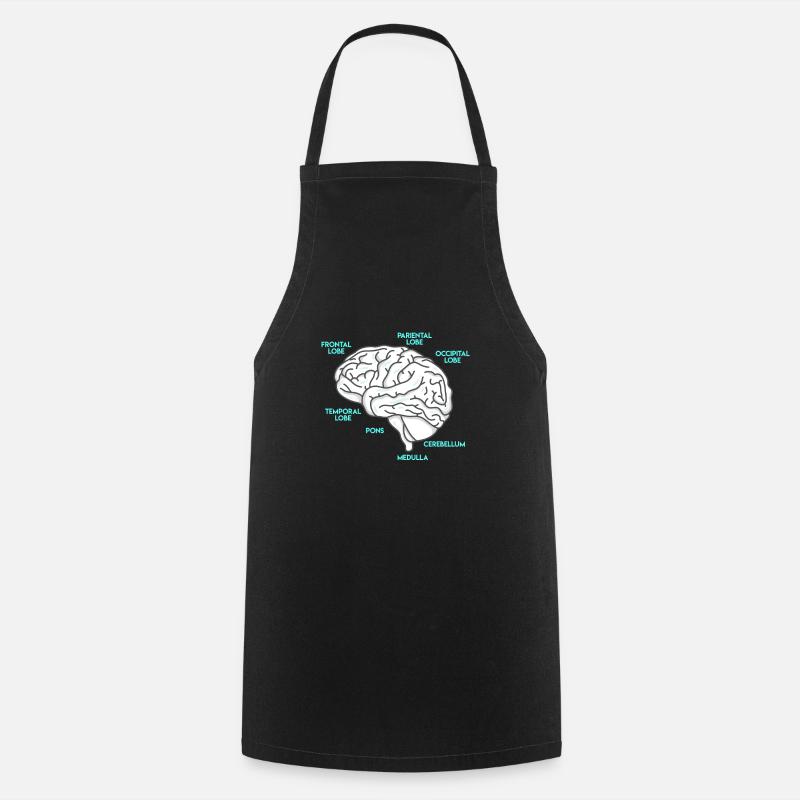 Anatomie d’un étudiant en médecine du cerveau - Tablier de cuisine - noir