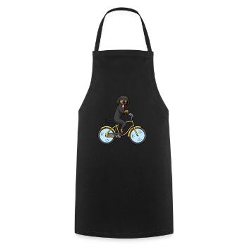 Brandlbracke chien à vélo - Tablier de cuisine - noir - Devant - AI Model Male 185 dark (185cm)