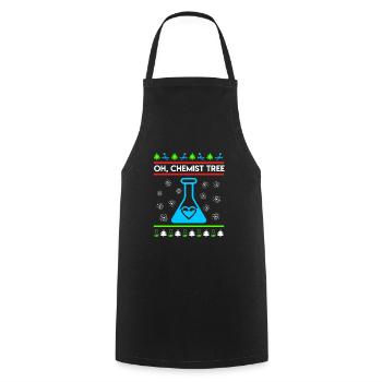 Oh Chemist Tree Chemistry Students Chemist - Cooking Apron - black - Front - AI Model Male 185 dark (185cm)
