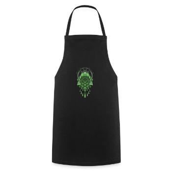 Bier Chemie I Hopfen Malz Bierbrauer Motiv für - Kochschürze - Schwarz - Vorne - AI Model Male 185 dark (185cm)