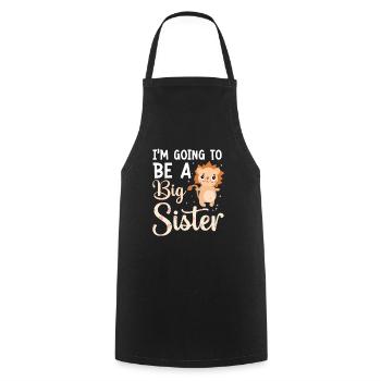 Become big sister Big Sis - Cooking Apron - black - Front - AI Model Male 185 dark (185cm)