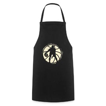 Basketball Oldschool Basketballer Basketballer - Cooking Apron - black - Front - AI Model Male 185 dark (185cm)