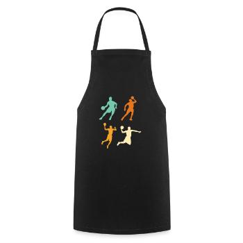 Cool Basketball Players Basketball Retro - Cooking Apron - black - Front - AI Model Male 185 dark (185cm)