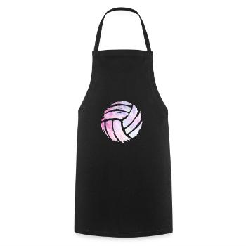 Volleyballmannschaft Volleyball Volleyballerin - Kochschürze - Schwarz - Vorne - AI Model Male 185 dark (185cm)