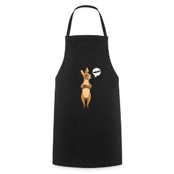 Wasserreh lustige Tiere - Kochschürze - Schwarz - Vorne - AI Model Male 185 dark (185cm)