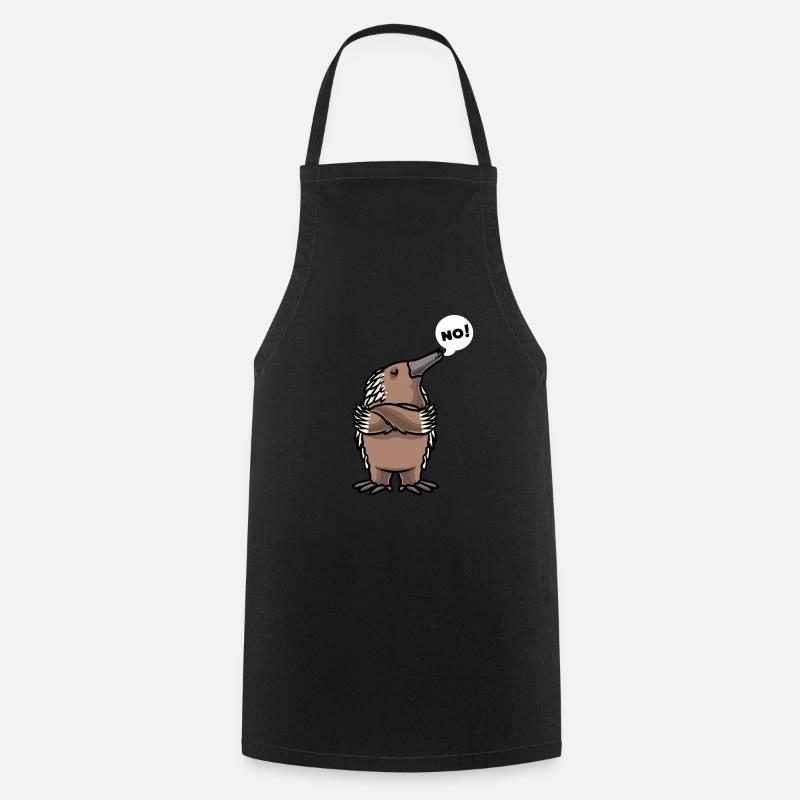 Echidna Echidna Hérisson à bec - Tablier de cuisine - noir
