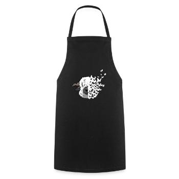 Valais Black-nosed Sheep Face Butterfly - Cooking Apron - black - Front - AI Model Male 185 dark (185cm)