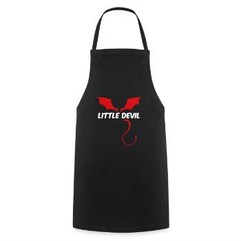 Little Devil Devil Angel Devil - Cooking Apron - black - Front - AI Model Male 185 dark (185cm)