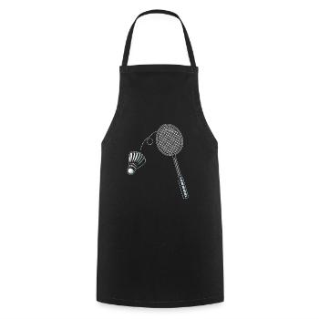 Badminton Play Badminton Rackets - Cooking Apron - black - Front - AI Model Male 185 dark (185cm)
