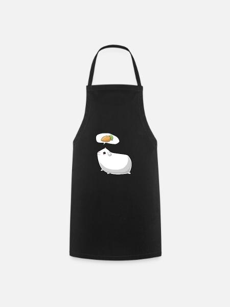 Meerschweinchen Mama Papa Lustiges - Kochschürze - Schwarz