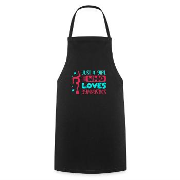 Gymnastics for a Gymnast - Cooking Apron - black - Front - AI Model Male 185 dark (185cm)