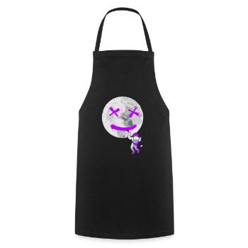 Graffiti Astronaut Street Art - Cooking Apron - black - Front - AI Model Male 185 dark (185cm)