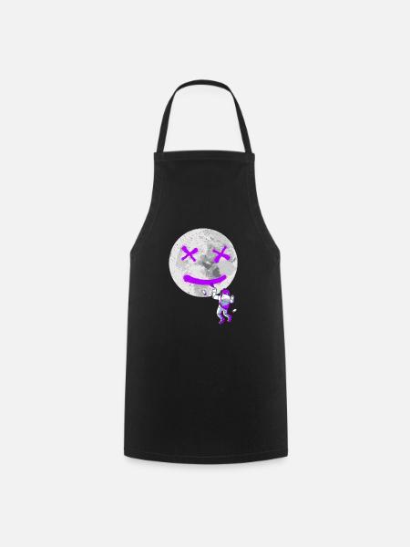 Graffiti Astronaute Street Art - Tablier de cuisine - noir