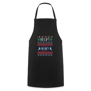 No Lift No Gift Fitness Weihnachten Geschenk Gym - Kochschürze - Schwarz - Vorne - AI Model Male 185 dark (185cm)