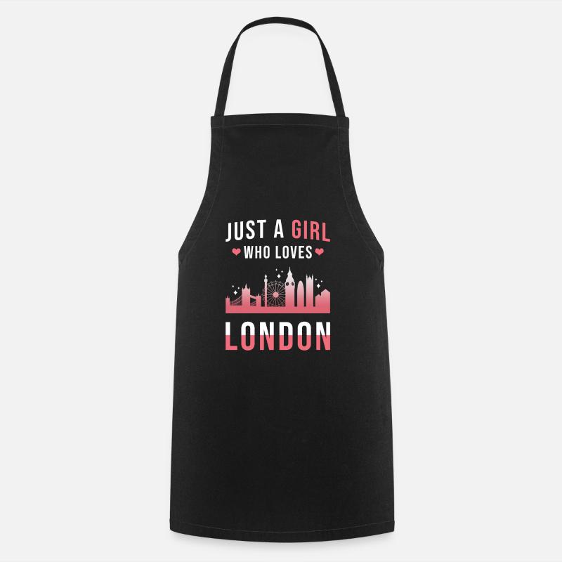 Londres - Tablier de cuisine - noir