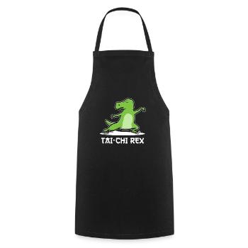 T-Rex Tai Chi Shadow Boxer Shadow Boxing - Tablier de cuisine - noir - Devant - AI Model Male 185 dark (185cm)