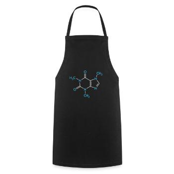 Coffee Formula Chemistry Nerd Structural Formula - Cooking Apron - black - Front - AI Model Male 185 dark (185cm)
