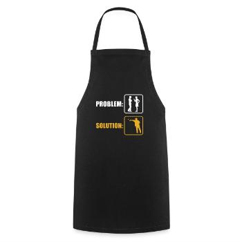 Dard - Tablier de cuisine - noir - Devant - AI Model Male 185 dark (185cm)