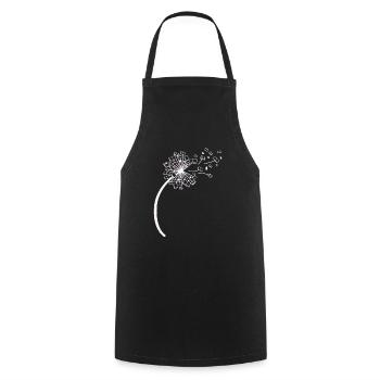 Livre Fleur de pissenlit Pissenlit Livres - Tablier de cuisine - noir - Devant - AI Model Male 185 dark (185cm)