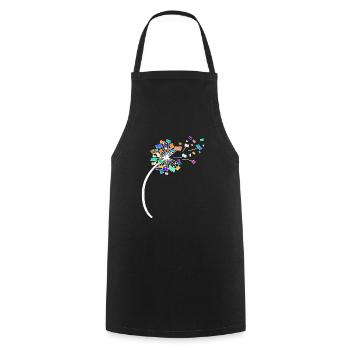 Livre de pissenlit Livres Pusteblume - Tablier de cuisine - noir - Devant - AI Model Male 185 dark (185cm)