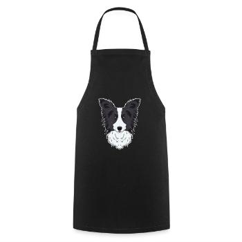 Border Collie Lover I Dog Lover I Border Collie - Cooking Apron - black - Front - AI Model Male 185 dark (185cm)
