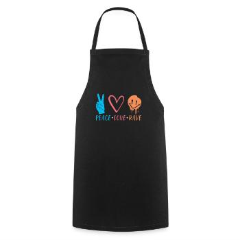 Rave - Cooking Apron - black - Front - AI Model Male 185 dark (185cm)