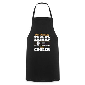 Dart Throwing Dad Dart Player Dart Club Father - Cooking Apron - black - Front - AI Model Male 185 dark (185cm)