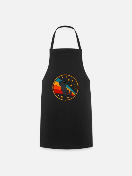 Bombay Cat Space Cat - Tablier de cuisine - noir