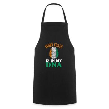 Ivory Coast - Cooking Apron - black - Front - AI Model Male 185 dark (185cm)