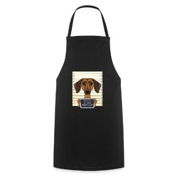 Dear Mom I Can Explain I Dachshund Mom I Dachshund - Cooking Apron - black - Front - AI Model Male 185 dark (185cm)