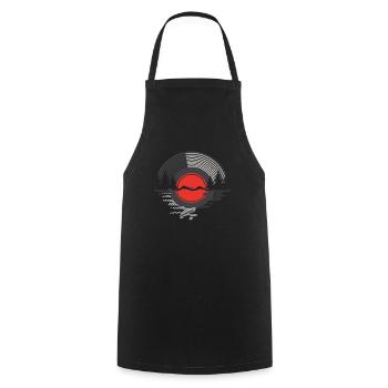 Vinyl Record Album Classic Music Player Lover - Cooking Apron - black - Front - AI Model Male 185 dark (185cm)