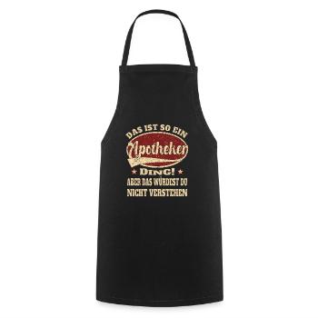 Apotheker Ich bin dieser legendäre Apotheker - Kochschürze - Schwarz - Vorne - AI Model Male 185 dark (185cm)