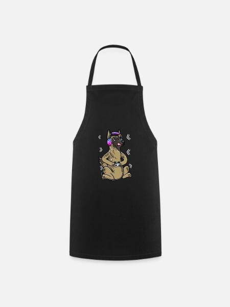 Hollandse Herdershond Dog Gamer Dutch - Cooking Apron - black