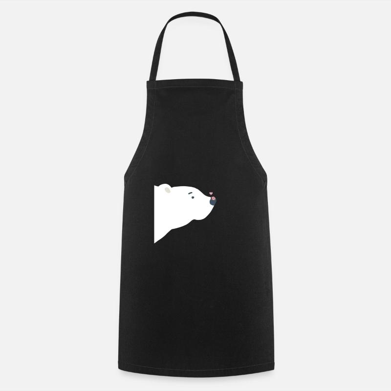 Eisbär - Kochschürze - Schwarz